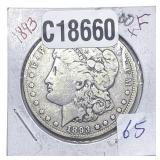 1893-CC Morgan Silver Dollar