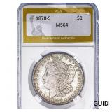 1878-S Morgan Silver Dollar PGA MS64