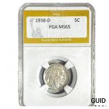 1938-D Buffalo Nickel PGA MS65