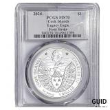 2024 Cook Islands Legacy Eagle First Strike 1oz PC