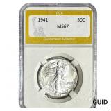 1941 Walking Liberty Half Dollar PGA MS67