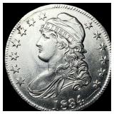 1834 Silver 50C Capped Bust Half Dollar CLOSELY UN