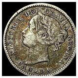 1901 Canada Silver 10 Cents ABOUT UNCIRCULATED