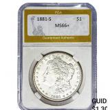 1881-S Morgan Silver Dollar PGA MS66+