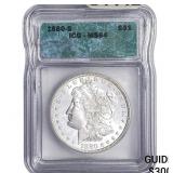 1880-S Morgan Silver Dollar ICG MS64