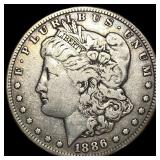 1886 Silver Morgan Dollar LIGHTLY CIRCULATED
