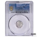 1653 Livonia Silver 1 Solidus PCGS MS63