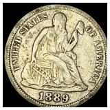 1889 Seated Liberty Dime LIGHTLY CIRCULATED