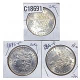 [3 Coins] 1896 Morgan Silver Dollar