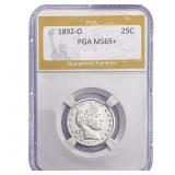 1892-O Barber Quarter PGA MS65+
