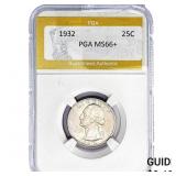 1932 Washington Silver Quarter PGA MS66+