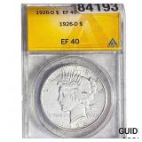 1926-D Silver Peace Dollar ANACS EF40