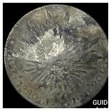 Mexico Silver 8 Reales Punch Marked NEARLY UNCIRC