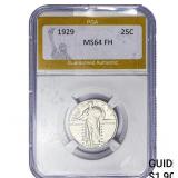 1929 Standing Liberty Quarter PGA MS64 FH
