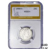 1900-S Barber Quarter PGA MS63+