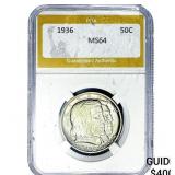 1936 Long Island Half Dollar PGA MS64