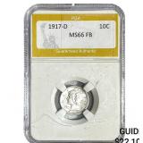 1917-D Mercury Silver Dime PGA MS66 FB