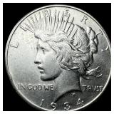 1934-S Silver Peace Dollar CLOSELY UNCIRCULATED