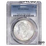 1890-S Morgan Silver Dollar PCGS MS63