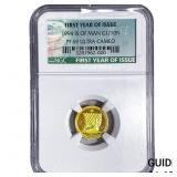 1994 Isle of Man 1/10oz Gold 1/10 Noble NGC PF69