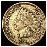 1860 Indian Head Cent ABOUT UNCIRCULATED