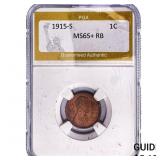 1915-S Wheat Cent PGA MS65+ RB
