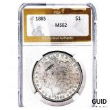 1885 Morgan Silver Dollar PGA MS62