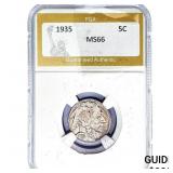 1935 Buffalo Nickel PGA MS66