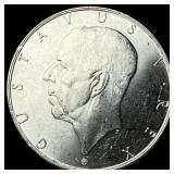 1938 Sweden Silver 2 Kroner UNCIRCULATED