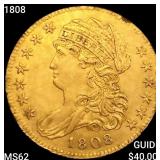 1808 $5 Gold Half Eagle UNCIRCULATED