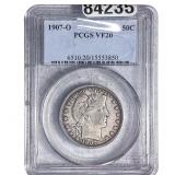1907-O Barber Half Dollar PCGS VF20
