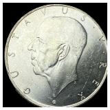1938 Sweden Silver 2 Kroner UNCIRCULATED