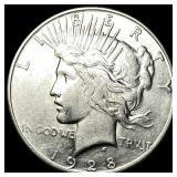 1928 Silver Peace Dollar CLOSELY UNCIRCULATED