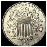 1869 Shield Nickel CLOSELY UNCIRCULATED