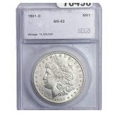 1901-O Morgan Silver Dollar SEGS MS62