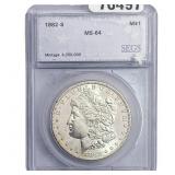 1882-S Morgan Silver Dollar SEGS MS64