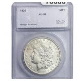 1900 Morgan Silver Dollar SEGS AU58