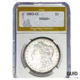 1883-CC Morgan Silver Dollar PGA MS64+