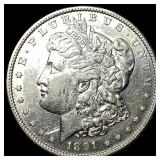 1891 Morgan Silver Dollar CLOSELY UNCIRCULATED
