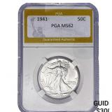 1941 Walking Liberty Half Dollar PGA MS62