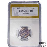 1917 Wheat Cent PGA MS66+ BN Monster