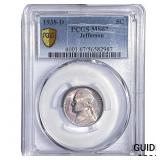 1938-D Jefferson Nickel PCGS MS67