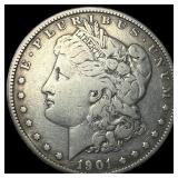 1901-S Silver Morgan Dollar LIGHTLY CIRCULATED