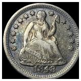 1848-O Silver Half Dime CLOSELY UNCIRCULATED