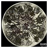 Mexico Silver 8 Reales Punch Marked NEARLY UNCIRC