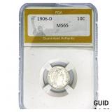 1906-D Barber Dime PGA MS65