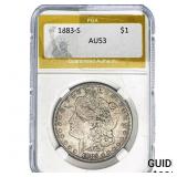 1883-S Morgan Silver Dollar PGA AU53