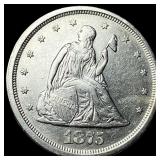 1875-S Silver Twenty Cents CLOSELY UNCIRCULATED