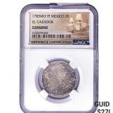 1783-Mo Colonial Spain Shipwreck El Cazador Silver