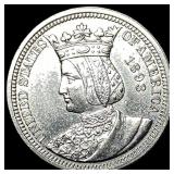 1893 Silver Isabella Quarter UNCIRCULATED